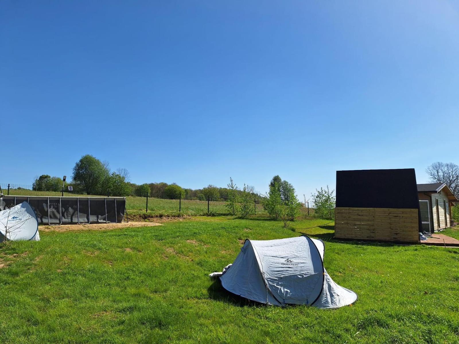 Camping, Zabierz Wlasny Namiot Kameralne Pole Namiotowe Z Basenem Kinem Plenerowym Miejscem Na Ognisko I Placem Zabaw Zywe Zwierzeta Agroturystyka Giebultow  Εξωτερικό φωτογραφία